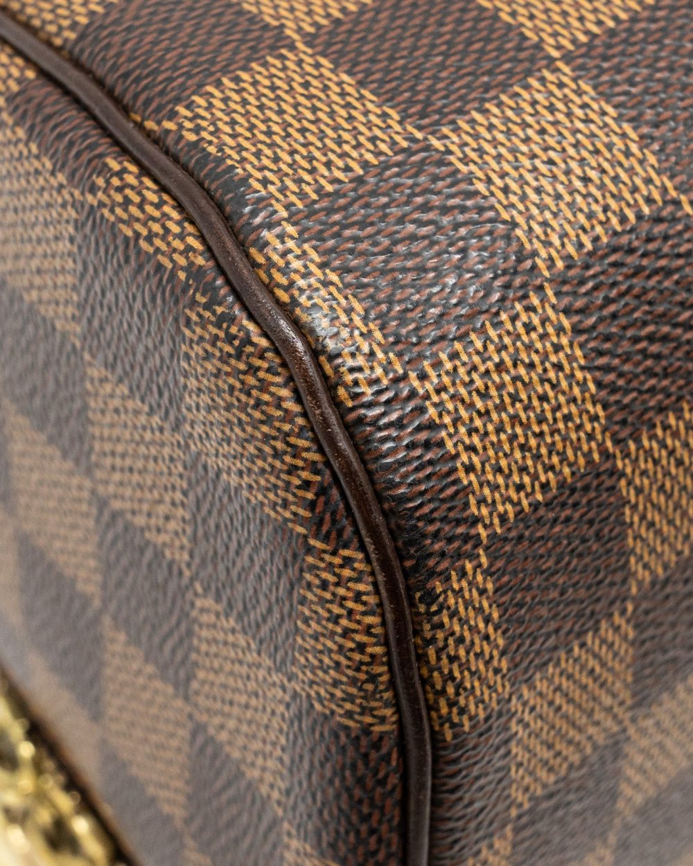 AAA Replica Louis Vuitton LV RIBERA MM TOTE DAMIER EBENE CANVAS GHW
