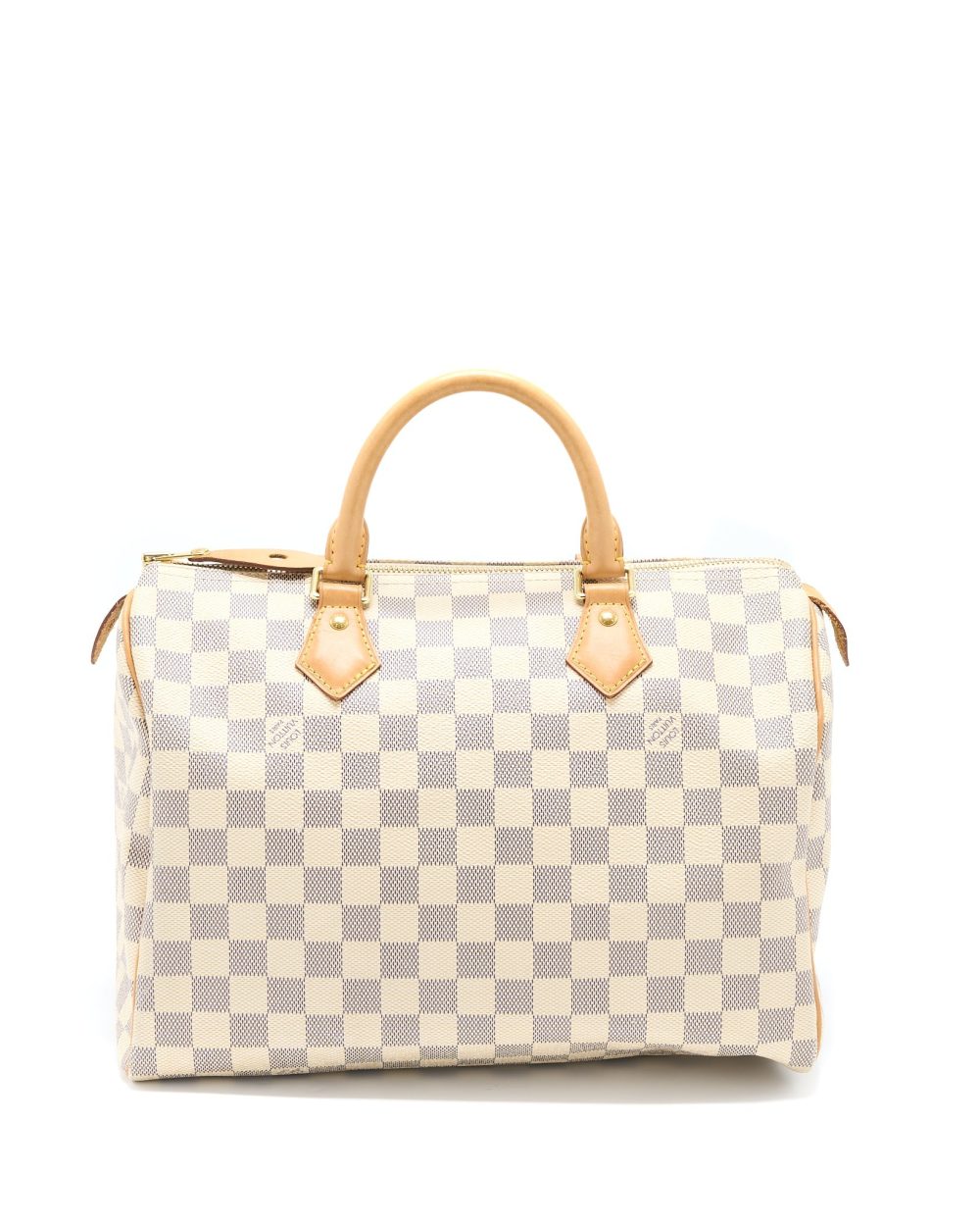 AAA Replica Louis Vuitton LV SPEEDY 30 DAMIER AZUR CANVAS GHW