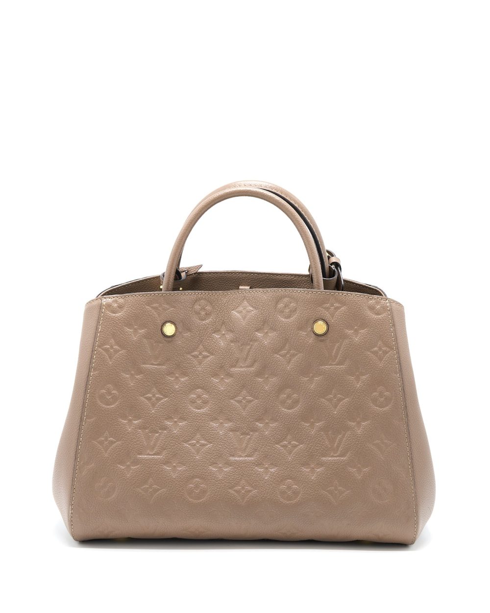 AAA Replica Louis Vuitton LV MONTAIGNE MM MONOGRAM EMPREINTE DARK BEIGE GHW