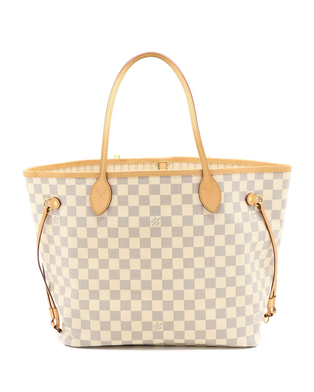 AAA Replica Louis Vuitton LV NEVERFULL MM DAMIER AZUR CANVAS GHW