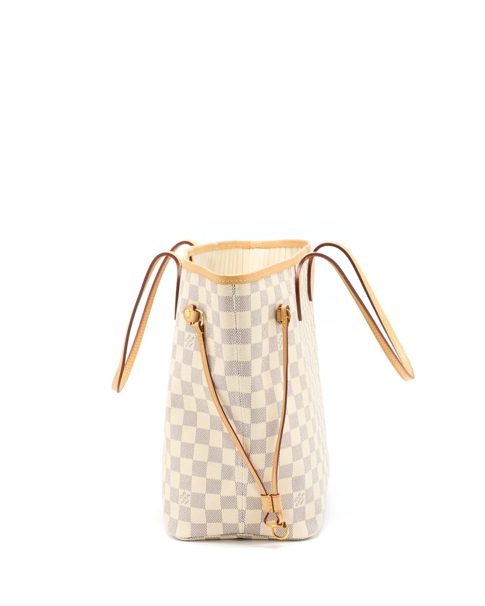 AAA Replica Louis Vuitton LV NEVERFULL MM DAMIER AZUR CANVAS GHW