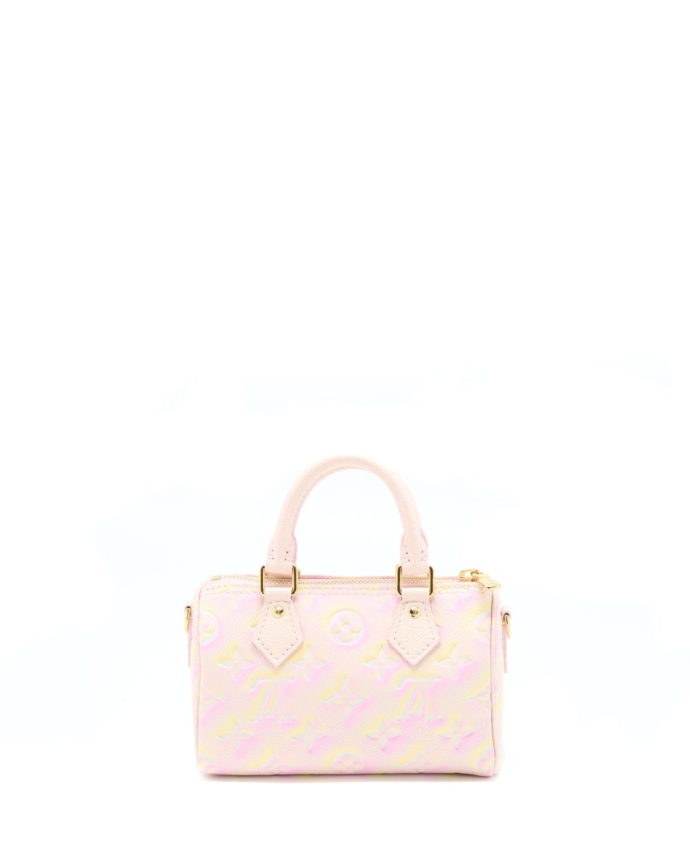 AAA Replica Louis Vuitton LV NANO SPEEDY MONOGRAM EMPREINTE MULTICOLOURE GHW