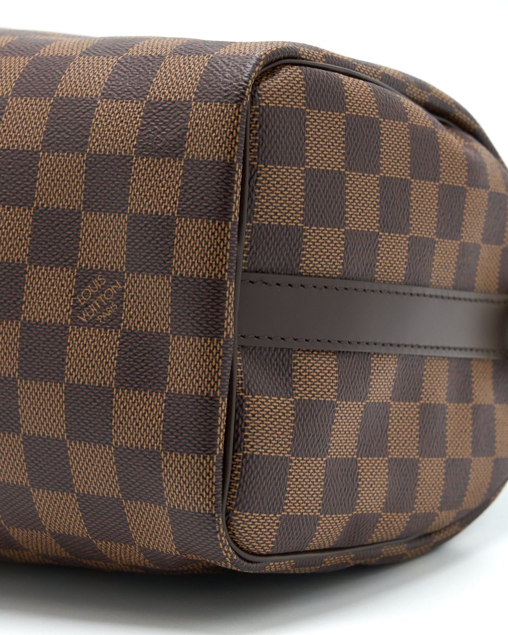 AAA Replica Louis Vuitton LV SPEEDY BANDOULIERE 25 DAMIER EBENE CANVAS GHW