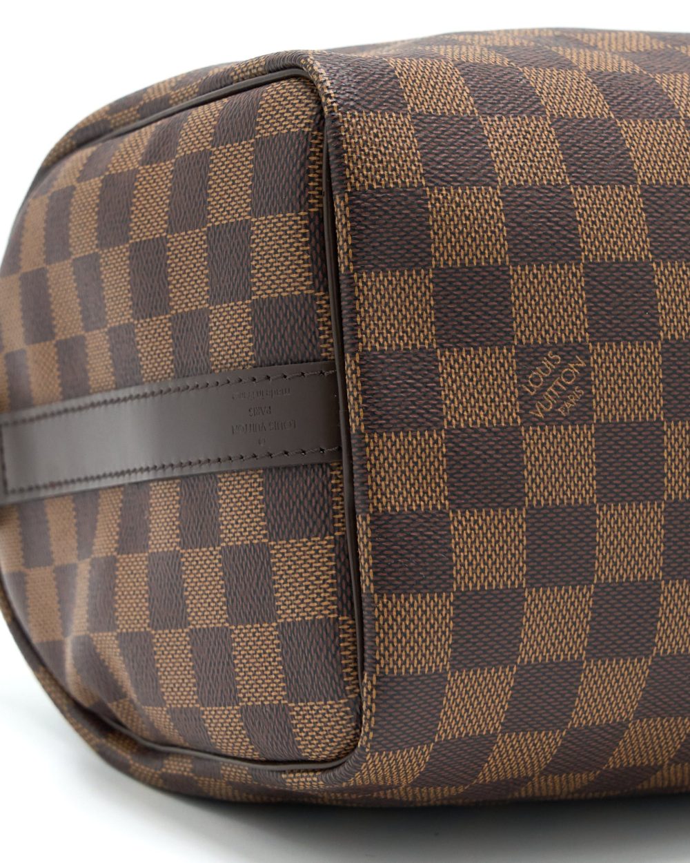 AAA Replica Louis Vuitton LV SPEEDY BANDOULIERE 25 DAMIER EBENE CANVAS GHW