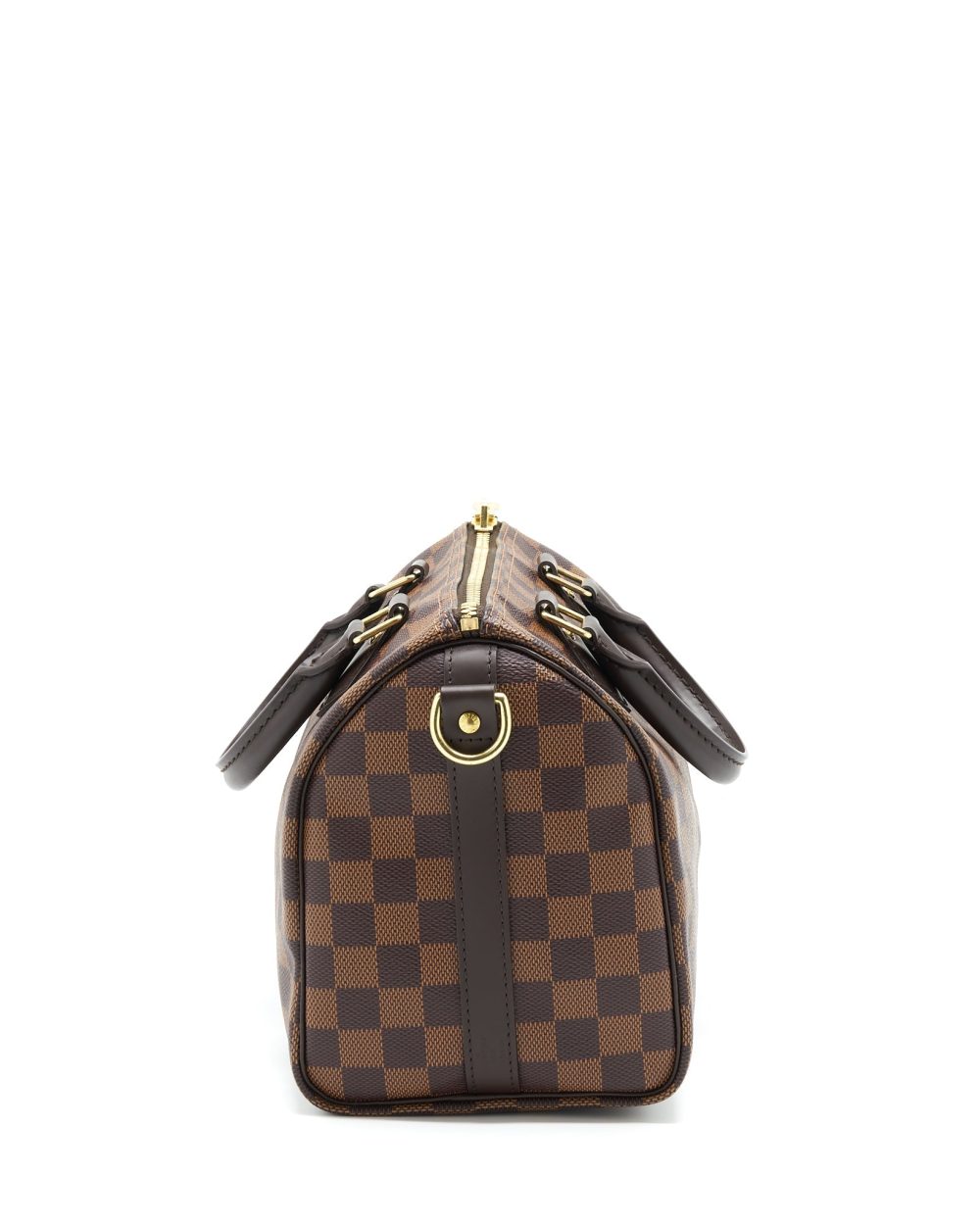 AAA Replica Louis Vuitton LV SPEEDY BANDOULIERE 25 DAMIER EBENE CANVAS GHW