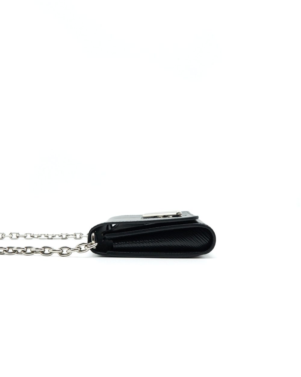 AAA Replica Louis Vuitton LV TWIST WALLET ON CHAIN BLACK SHW EPI LEATHER