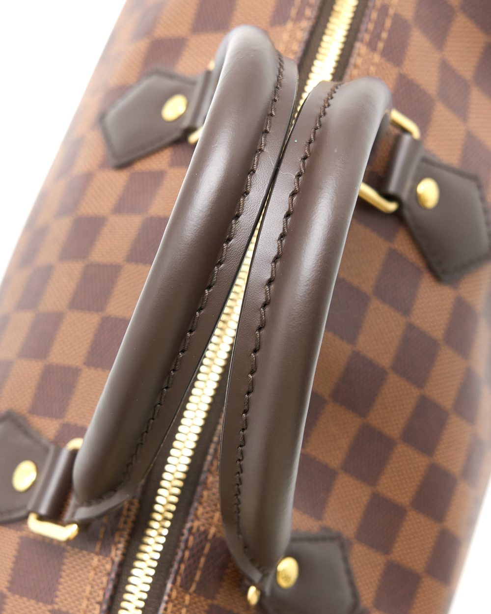 AAA Replica Louis Vuitton LV SPEEDY BANDOULIERE 30 DAMIER EBENE CANVAS GHW (NEW VERSION)