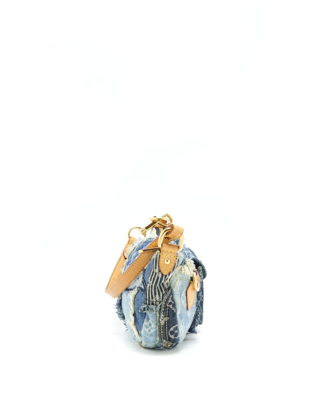 AAA Replica Louis Vuitton LV VINTAGE DENIM SHOULDER BAG MULTICOLOUR