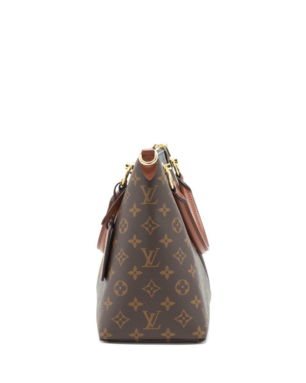 AAA Replica Louis Vuitton LV V TOTE BAG MEDIUM BLACK GHW