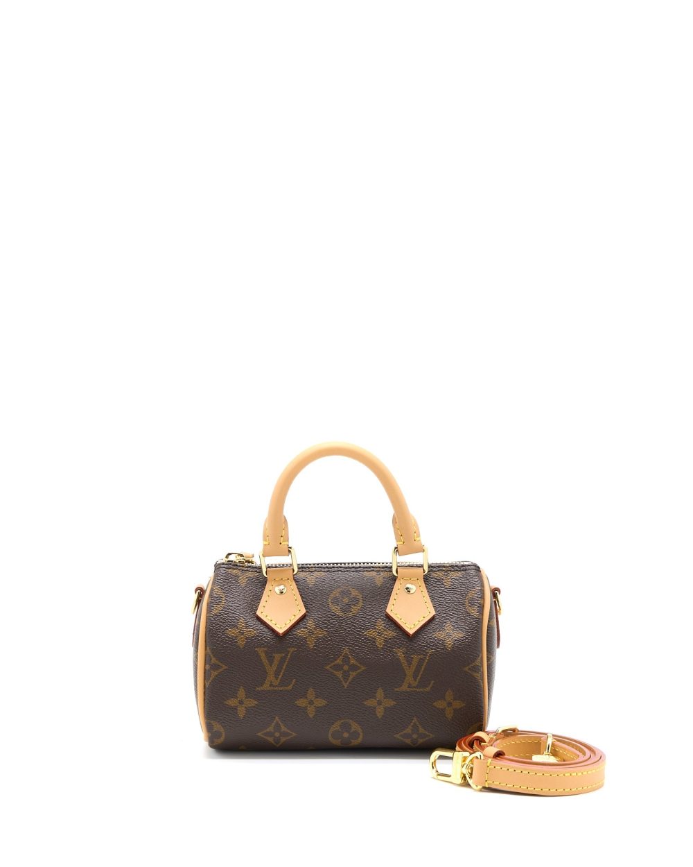 AAA Replica Louis Vuitton LV NANO SPEEDY MONOGRAM CANVAS GHW (NEW VERSION)