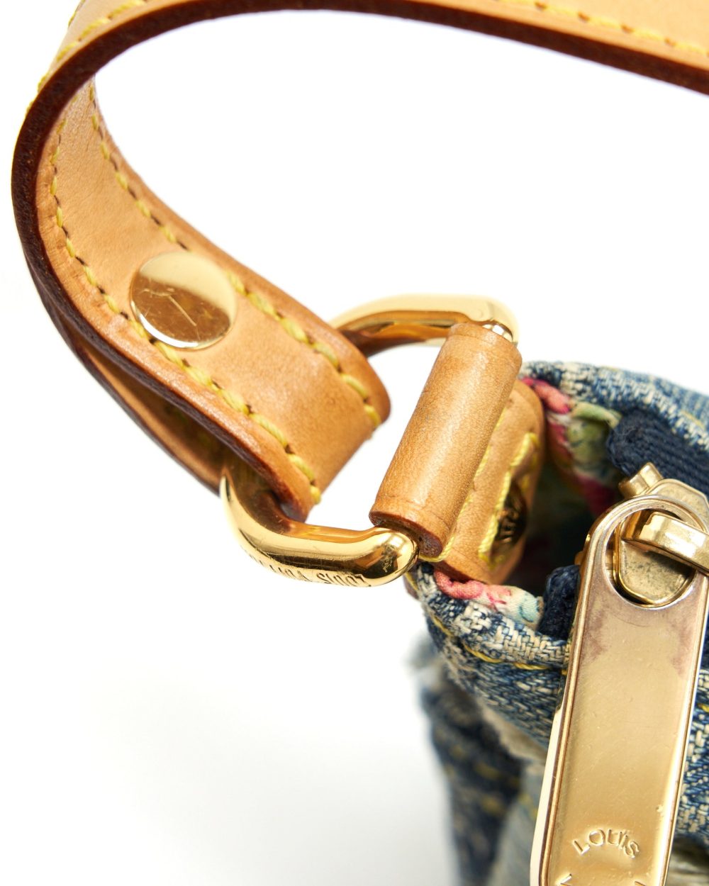 AAA Replica Louis Vuitton LV VINTAGE DENIM SHOULDER BAG MULTICOLOUR