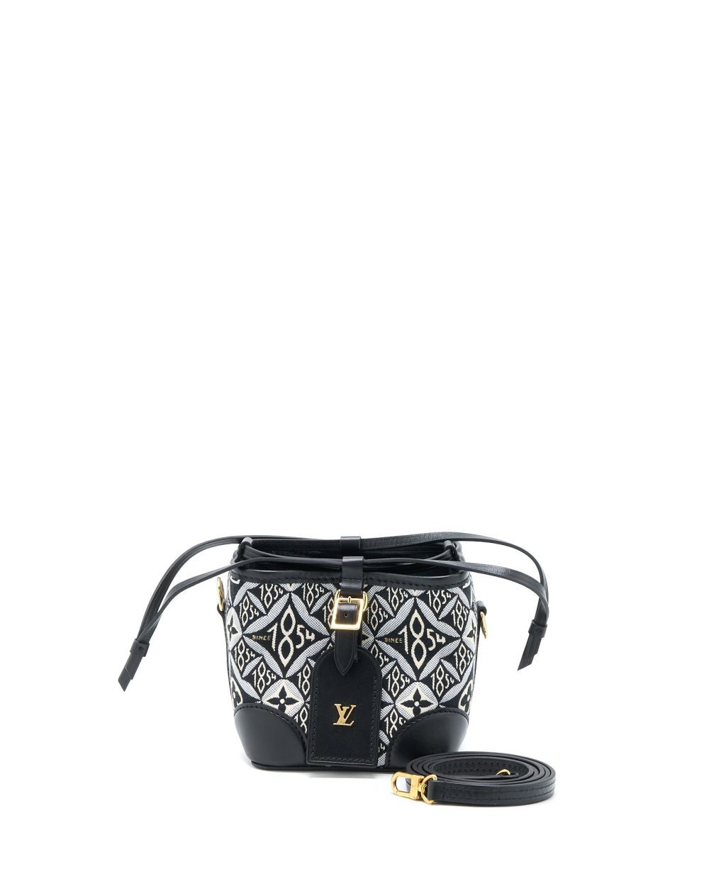AAA Replica Louis Vuitton LV SINCE 1854 NOE PURSE CANVAS/LEATHER BLACK/MULTICOLOUR GHW