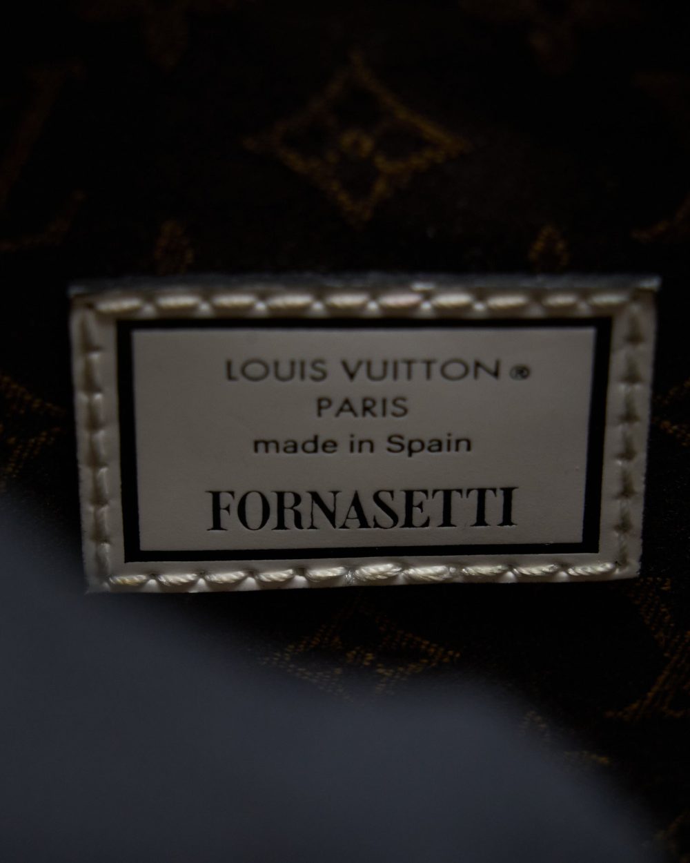 AAA Replica Louis Vuitton LV PETIT SAC PLAT BAG WHITE/BLACK FORNASETTI MONOGRAM CANVAS GHW