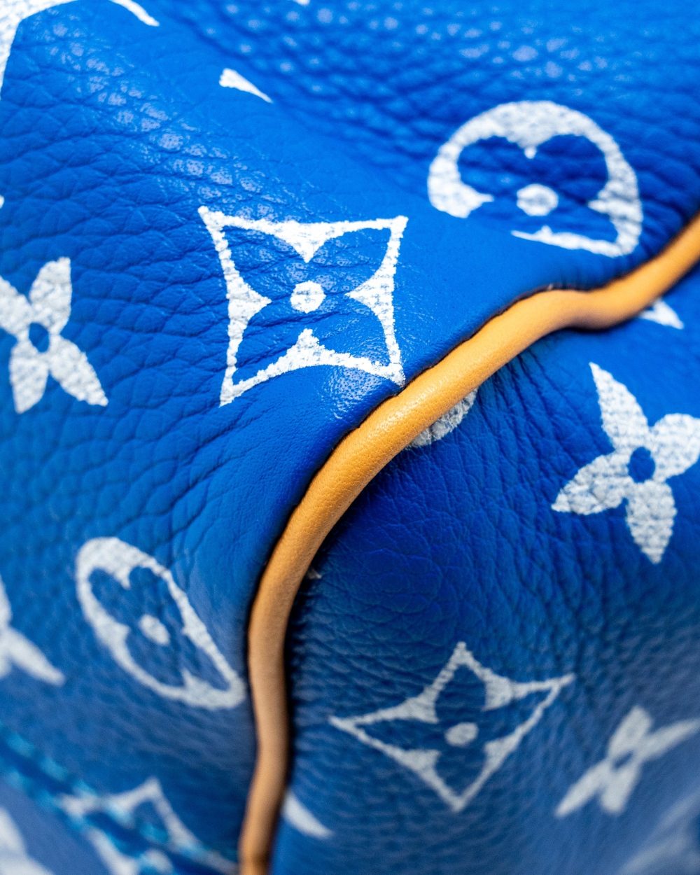 AAA Replica Louis Vuitton LV SPEEDY P9 BANDOULIERE 25 MONOGRAM SOFT CALFSKIN BLEU GHW