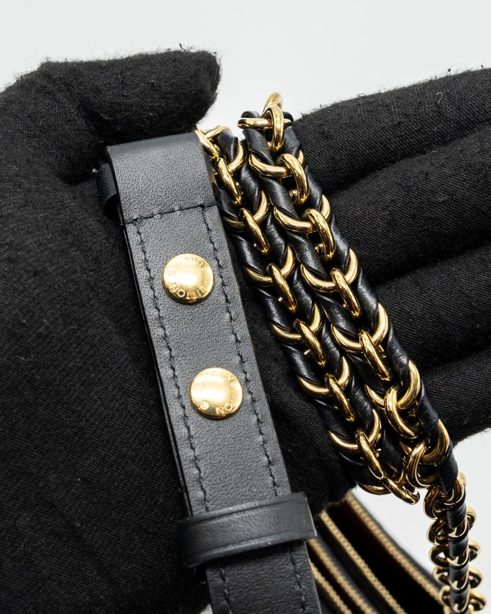 AAA Replica Louis Vuitton LV MULTI POCHETTE MONOGRAM EMPREINTE BLACK GHW