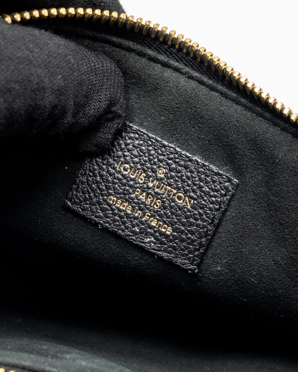 AAA Replica Louis Vuitton LV ENVELOP POCHETTE MONOGRAM EMPREINTE BLACK GHW