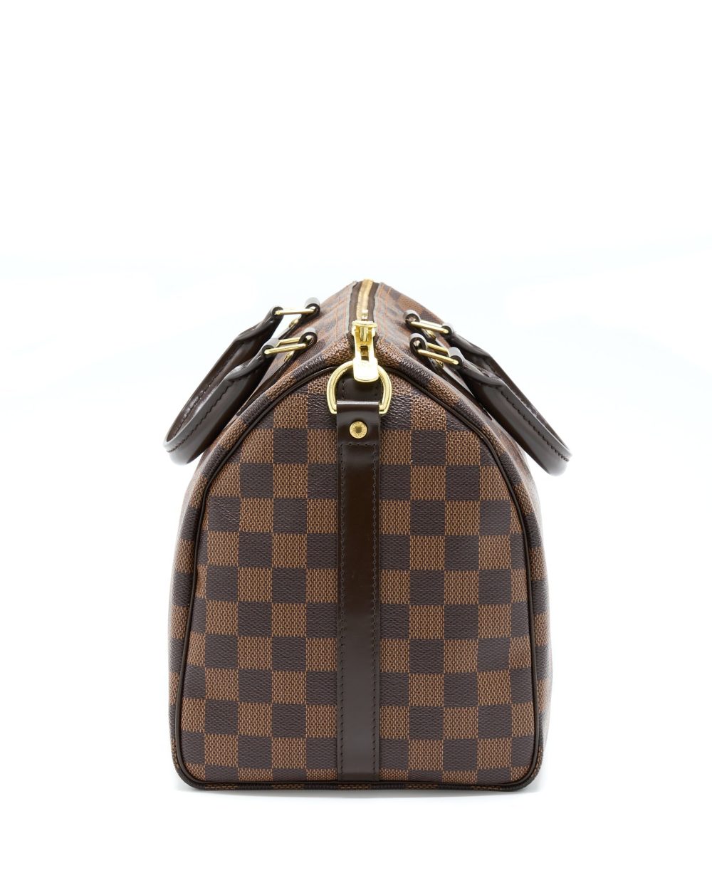 AAA Replica Louis Vuitton LV SPEEDY BANDOULIERE 30 DAMIER EBENE CANVAS