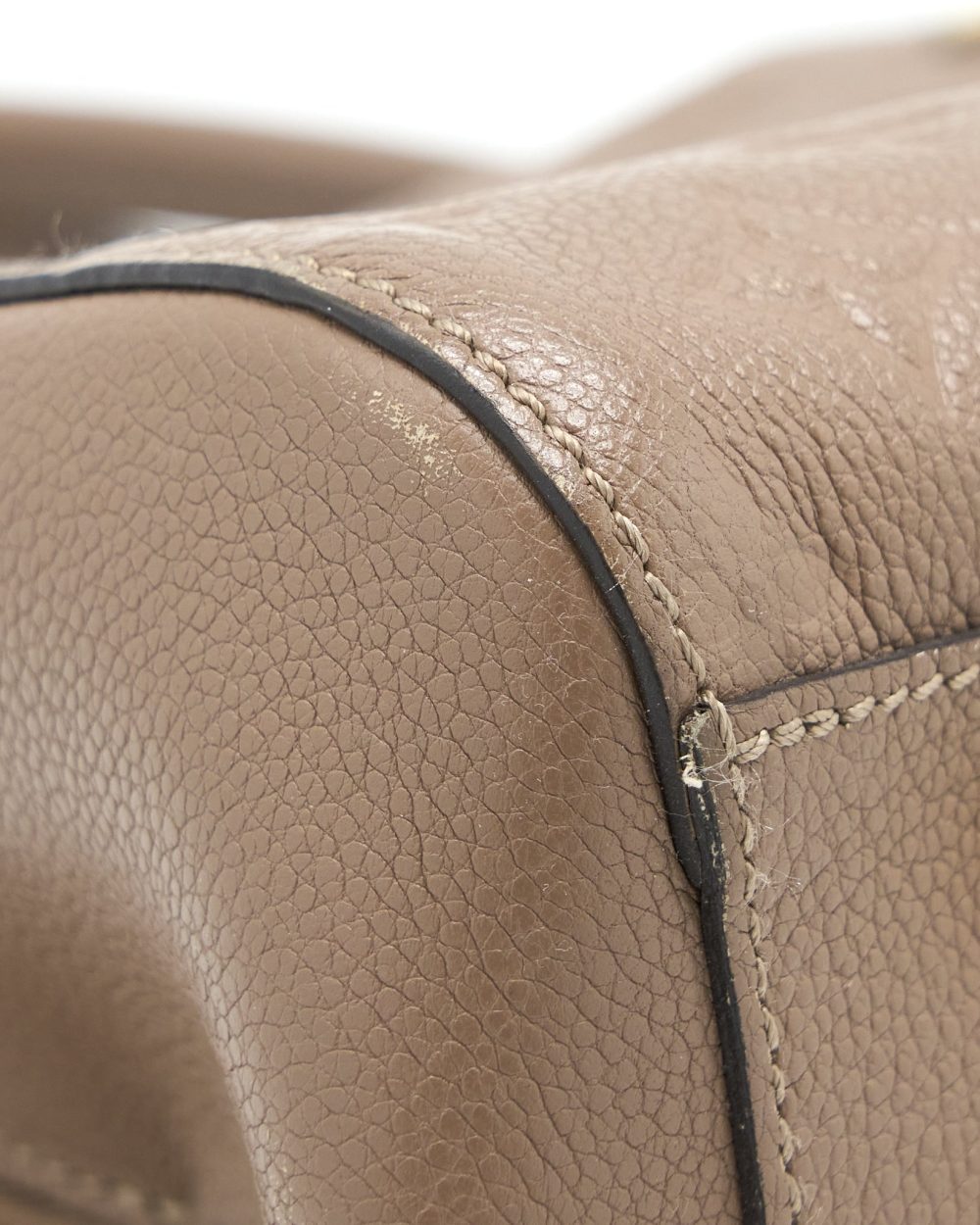 AAA Replica Louis Vuitton LV MONTAIGNE MM MONOGRAM EMPREINTE DARK BEIGE GHW