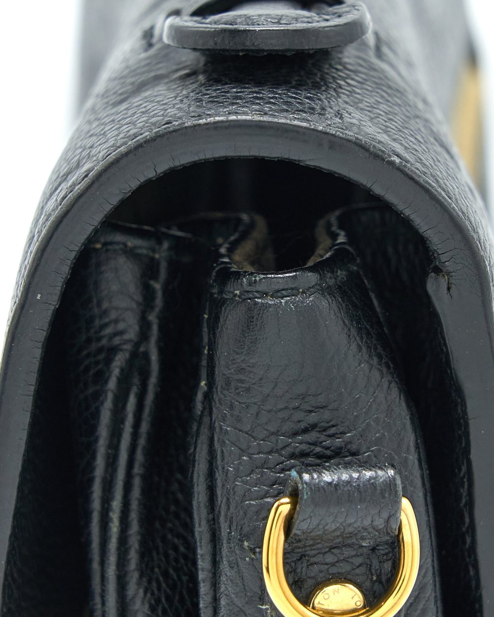AAA Replica Louis Vuitton LV POCHETTE MÉTIS MONOGRAM EMPREINTE BLACK GHW