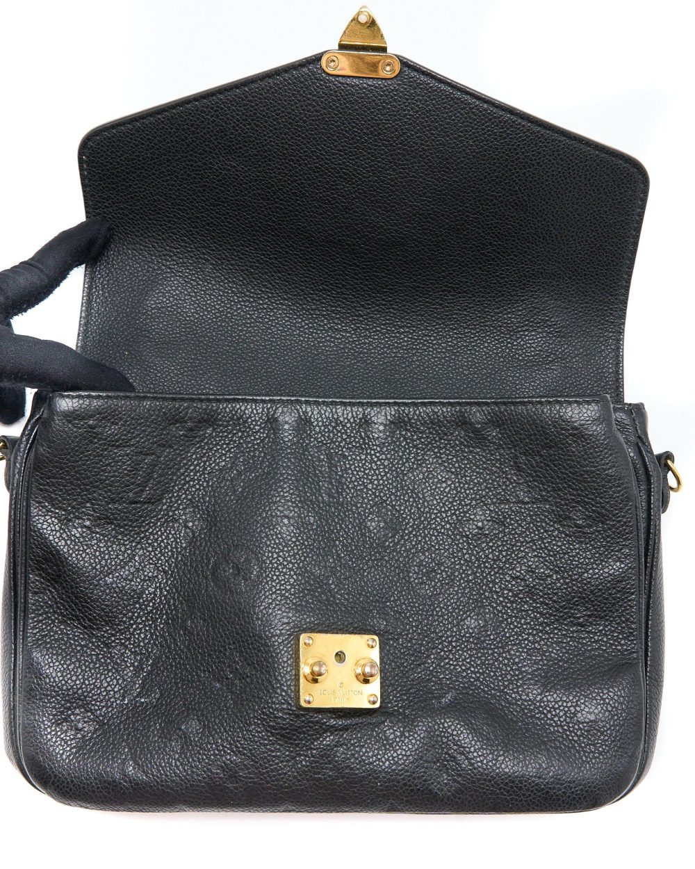 AAA Replica Louis Vuitton LV POCHETTE MÉTIS MONOGRAM EMPREINTE BLACK GHW