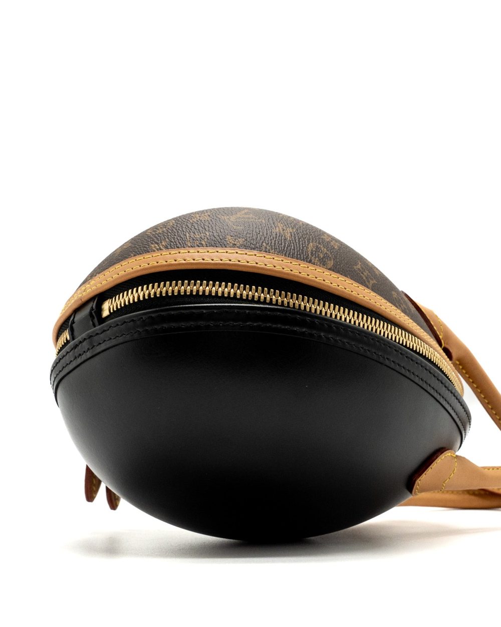 AAA Replica Louis Vuitton LV EGG BAG MONOGRAM CANVAS/LEATHER BROWN/BLACK GHW