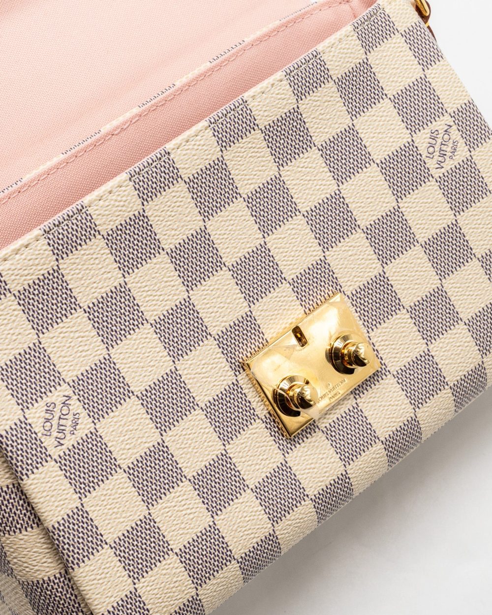 AAA Replica Louis Vuitton LV CROISETTE DAMIER AZUR CANVAS GHW