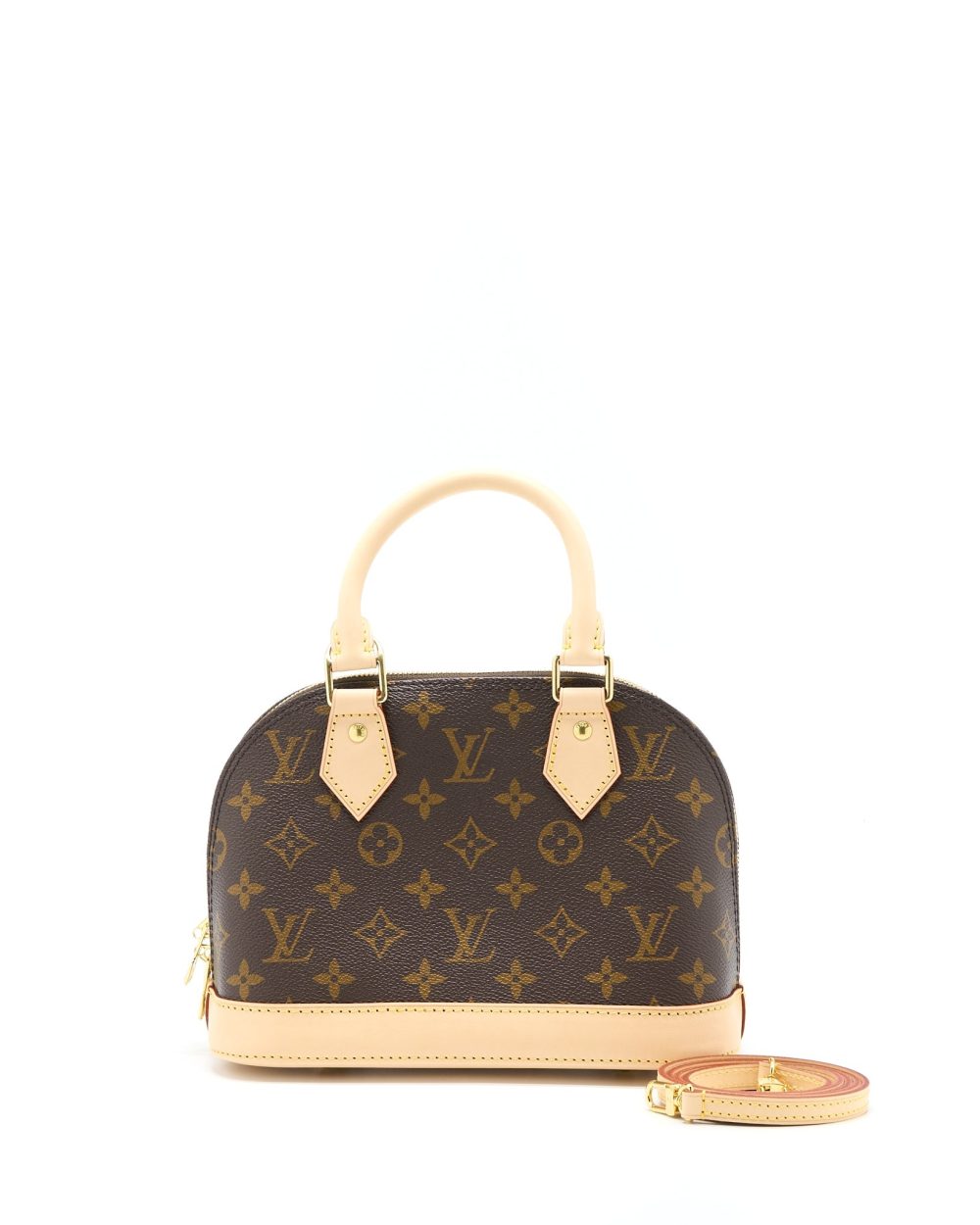 AAA Replica Louis Vuitton LV ALMA BB MONOGRAM CANVAS GHW (NEW VERSION)