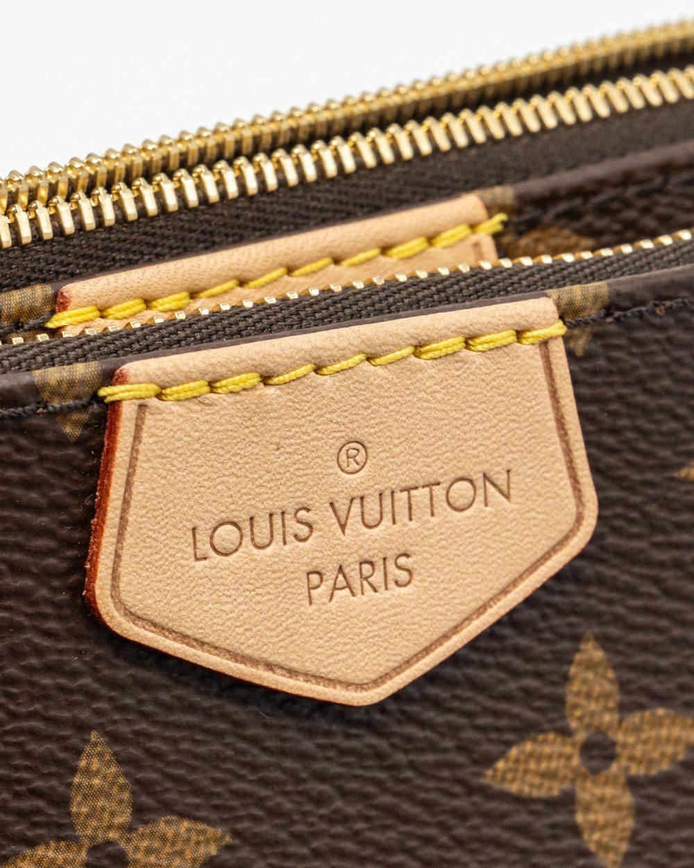 AAA Replica Louis Vuitton LV MULTI POCHETTE MONOGRAM CANVAS KHAKI STRAP GHW