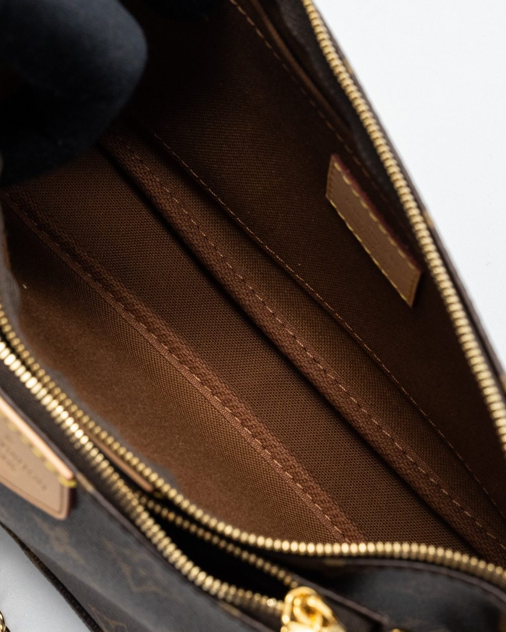 AAA Replica Louis Vuitton LV MULTI POCHETTE MONOGRAM CANVAS KHAKI STRAP GHW