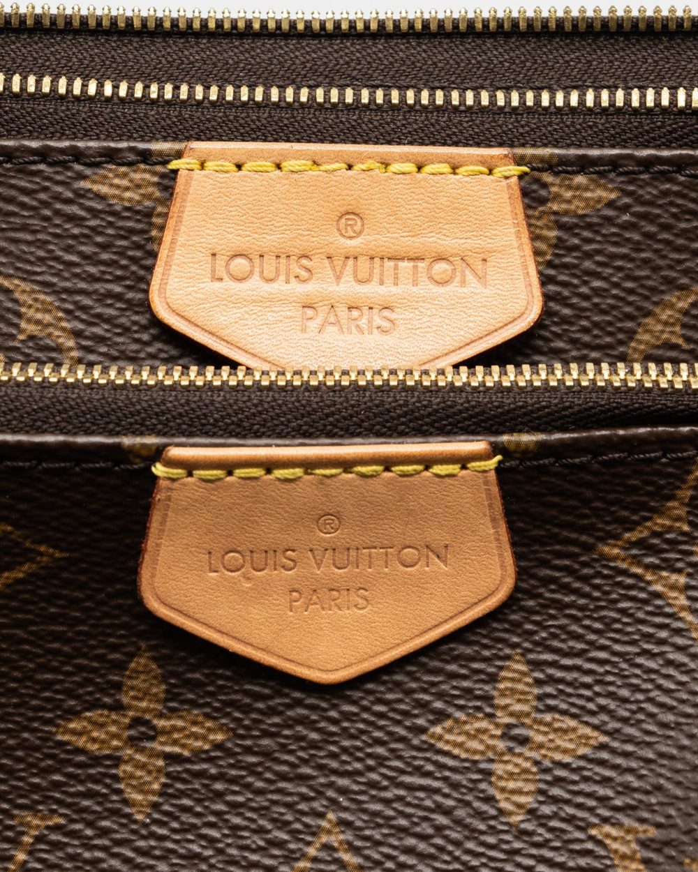 AAA Replica Louis Vuitton LV MULTI POCHETTE MONOGRAM CANVAS KHAKI STRAP GHW