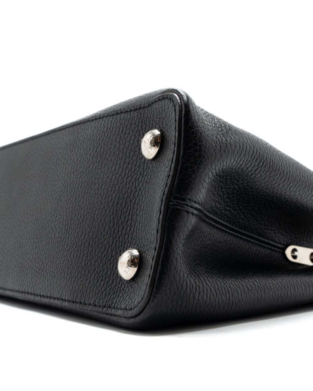 AAA Replica Louis Vuitton LV CAPUCINES PM CALFSKIN BLACK SHW