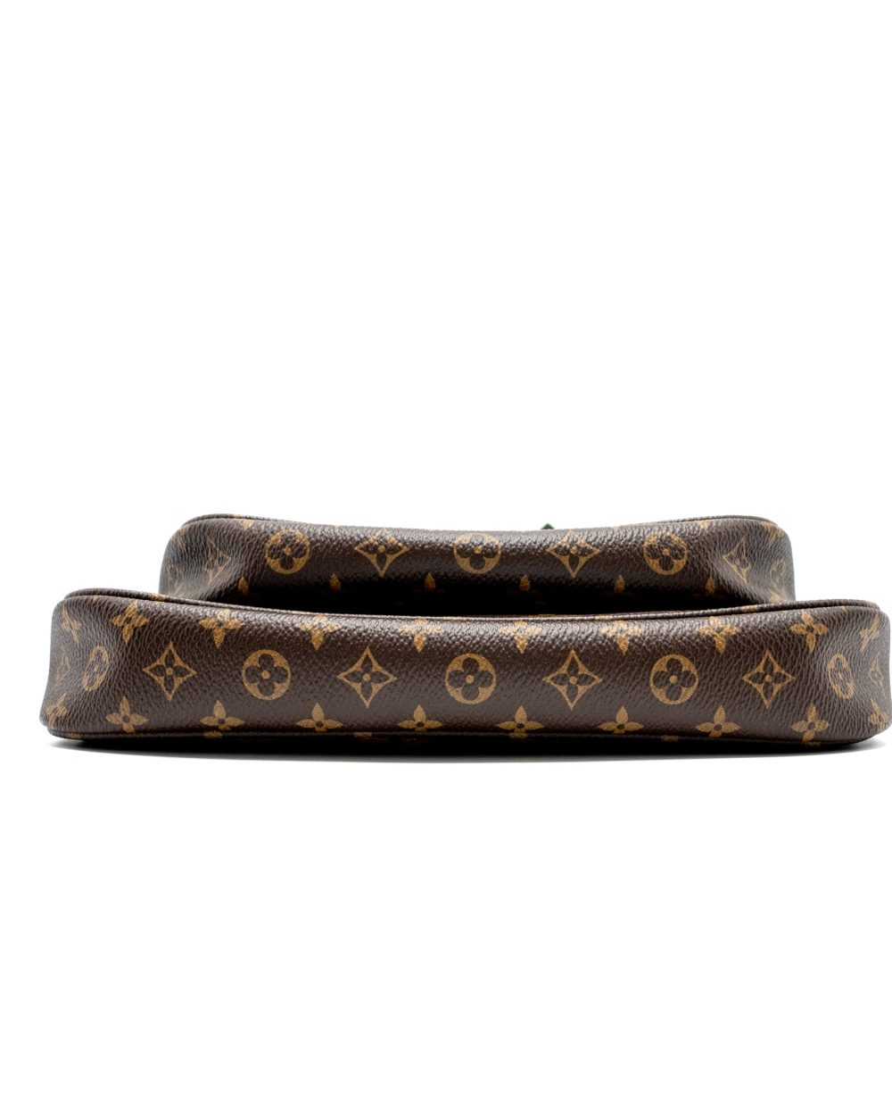 AAA Replica Louis Vuitton LV MULTI POCHETTE ACCESSORIES MONOGRAM CANVAS KHAKI STRAP GHW