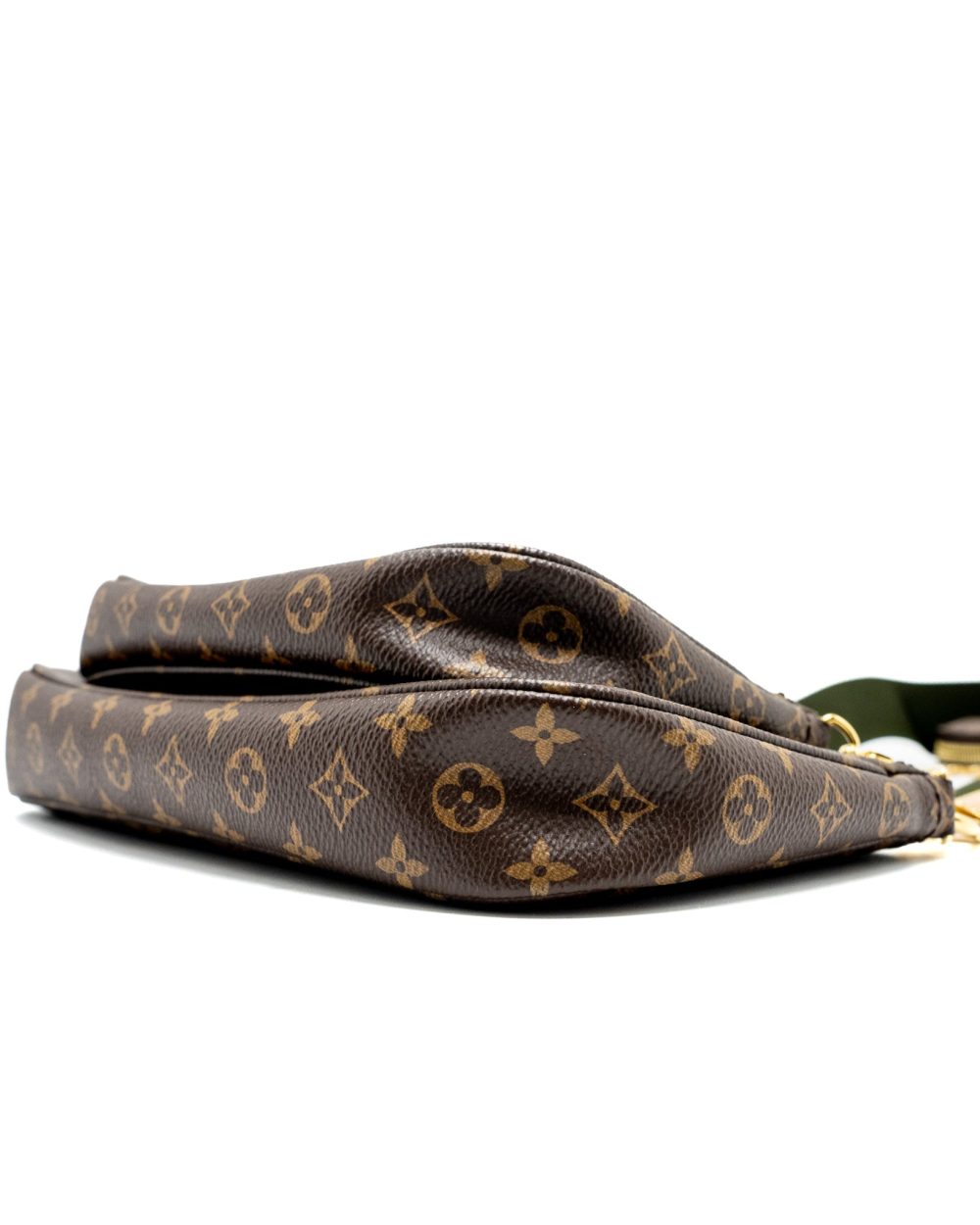 AAA Replica Louis Vuitton LV MULTI POCHETTE ACCESSORIES MONOGRAM CANVAS KHAKI STRAP GHW
