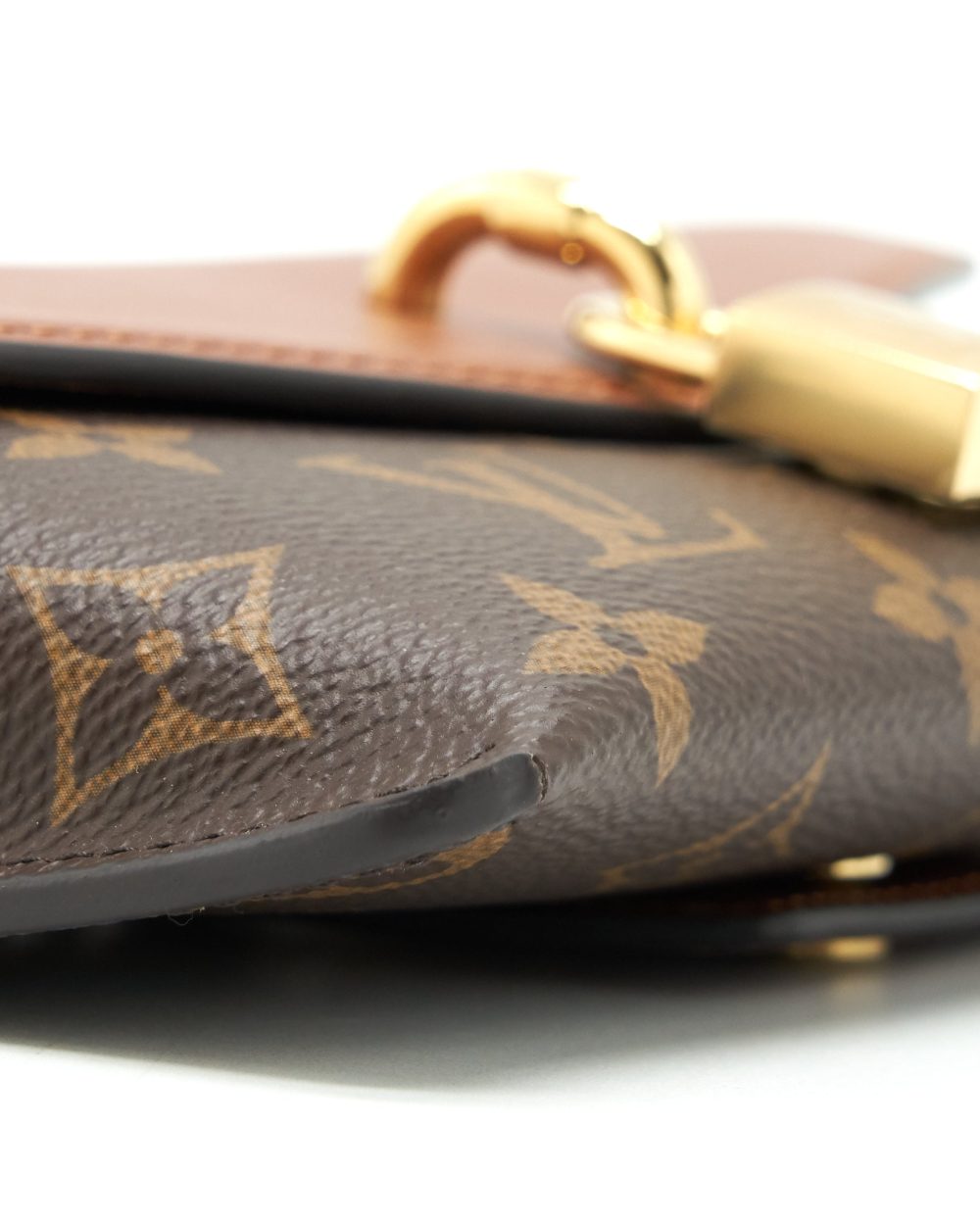 AAA Replica Louis Vuitton LV PADLOCK ON STRAP MONOGRAM CARAMEL GHW