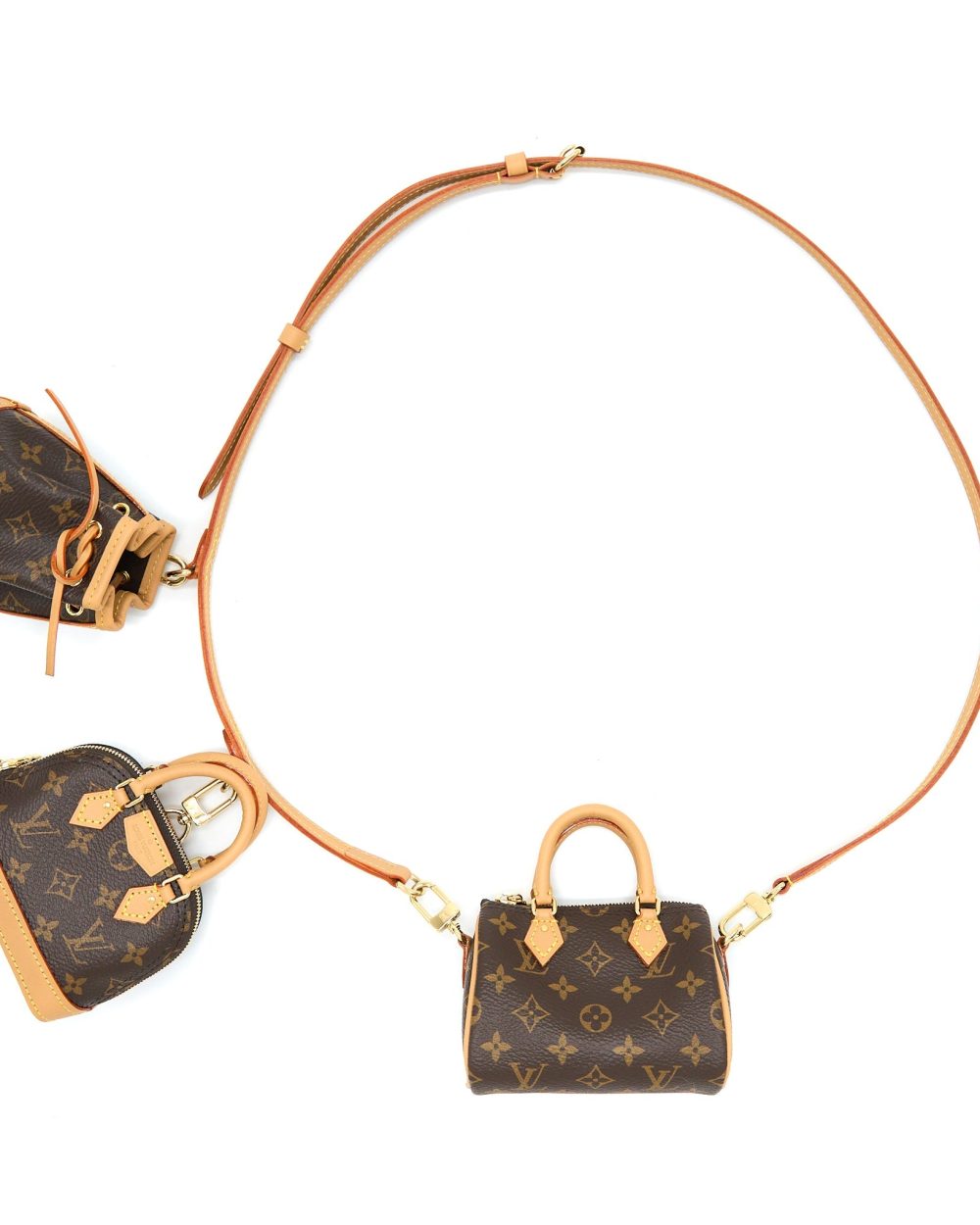 AAA Replica Louis Vuitton LV TRIO MINI ICONES MONOGRAM CANVAS GHW