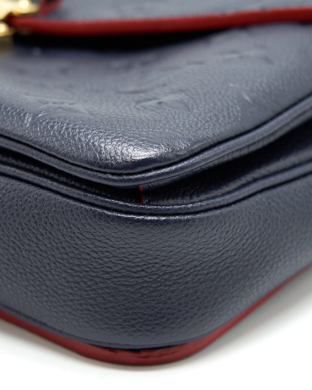 AAA Replica Louis Vuitton LV POCHETTE METIS MARINE ROUGE MONOGRAM EMPREINTE LEATHER