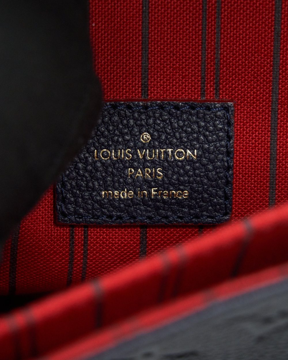 AAA Replica Louis Vuitton LV POCHETTE METIS MARINE ROUGE MONOGRAM EMPREINTE LEATHER