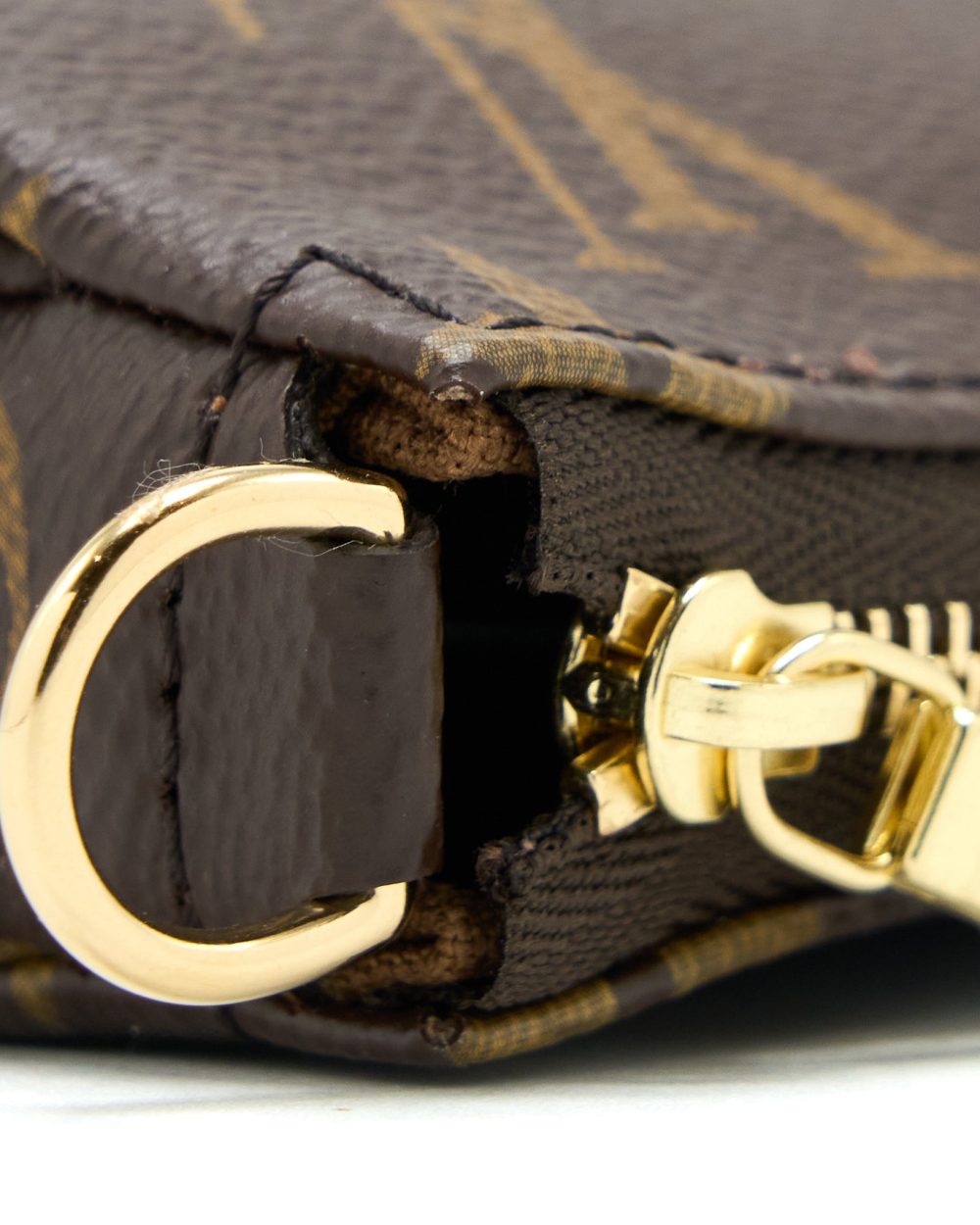 AAA Replica Louis Vuitton LV POCHETTE ACCESSORIES MONOGRAM CANVAS GHW (NEW VERSION)
