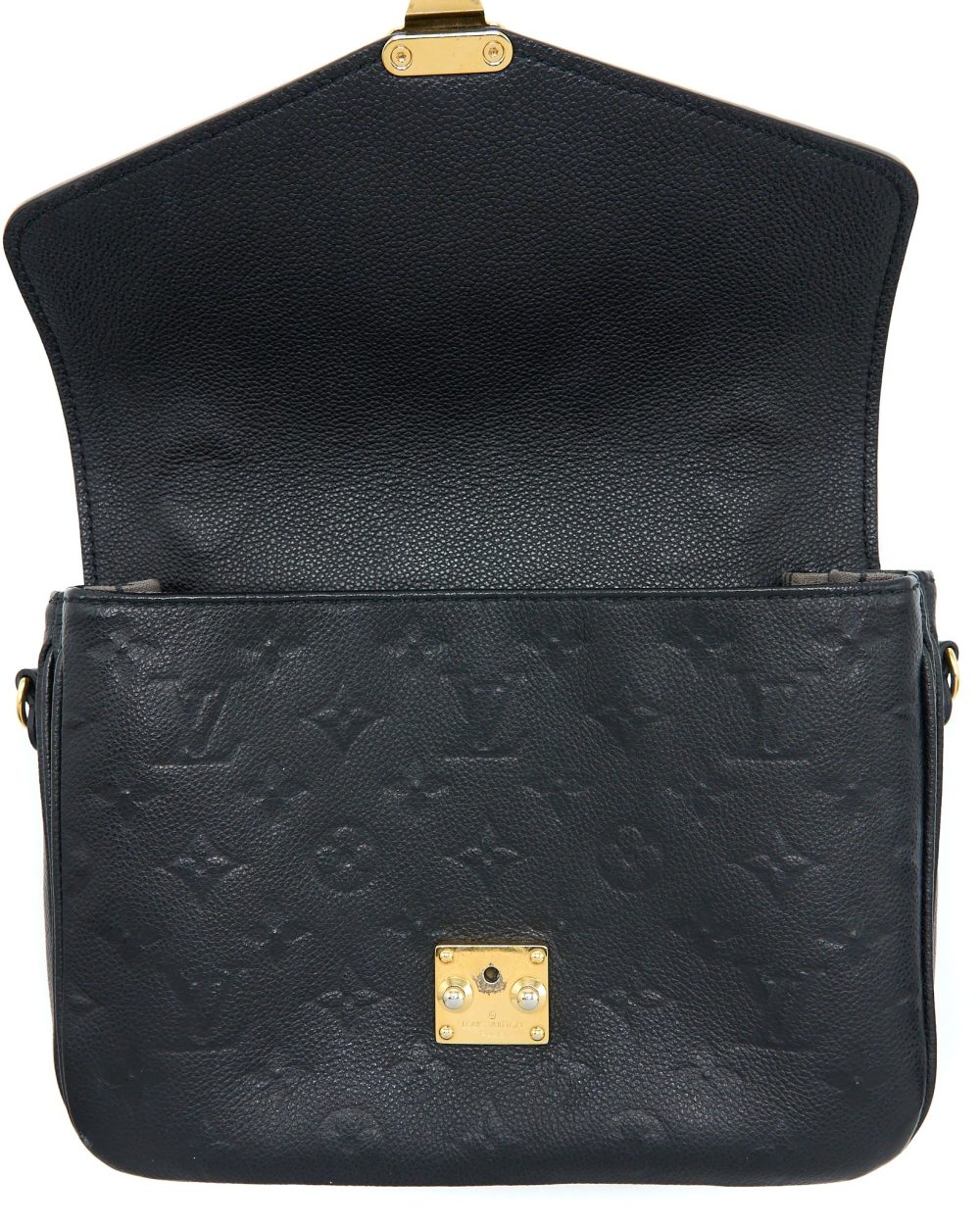 AAA Replica Louis Vuitton LV POCHETTE MÉTIS MONOGRAM EMPREINTE BLACK GHW