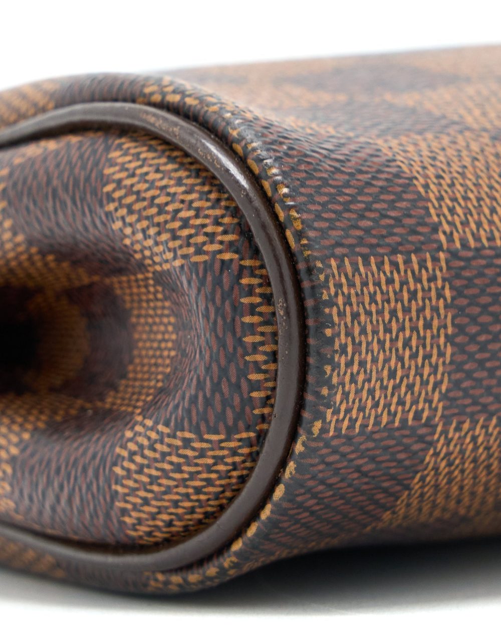 AAA Replica Louis Vuitton LV EVA CLUTCH DAMIER EBENE GHW