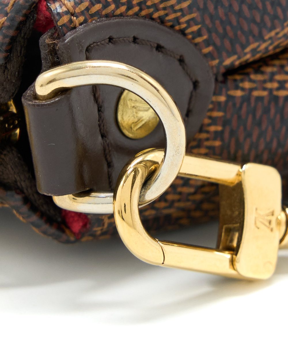 AAA Replica Louis Vuitton LV EVA CLUTCH DAMIER EBENE GHW
