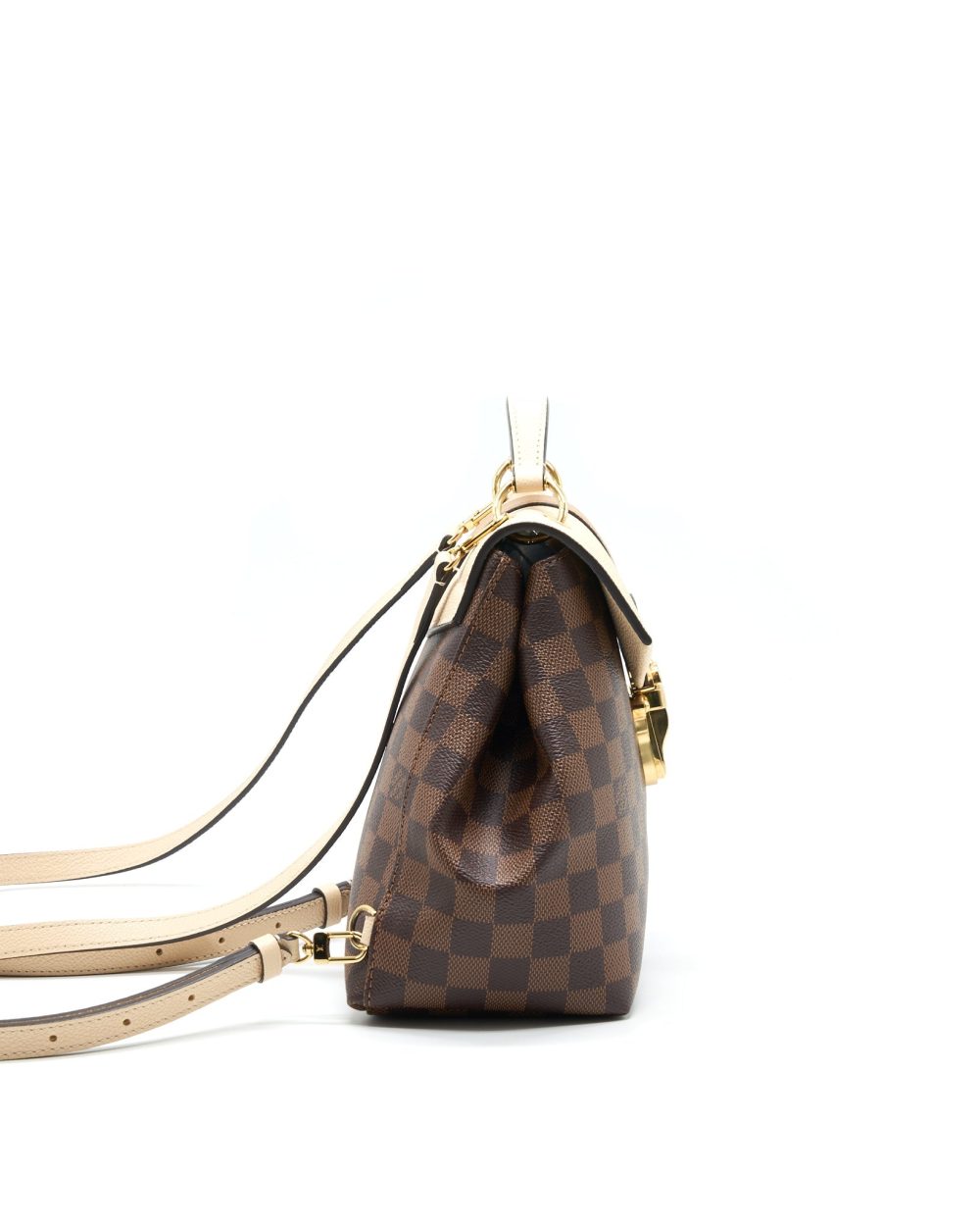 AAA Replica Louis Vuitton LV CLAPTON BACKPACK DAMIER EBENE LEATHER BROWN