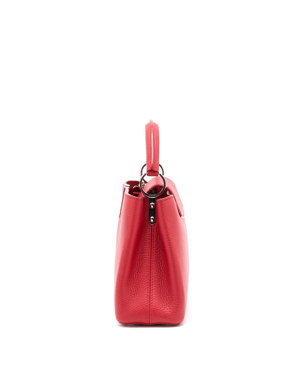 AAA Replica Louis Vuitton LV CAPUCINES BB TAURILLON RED GHW