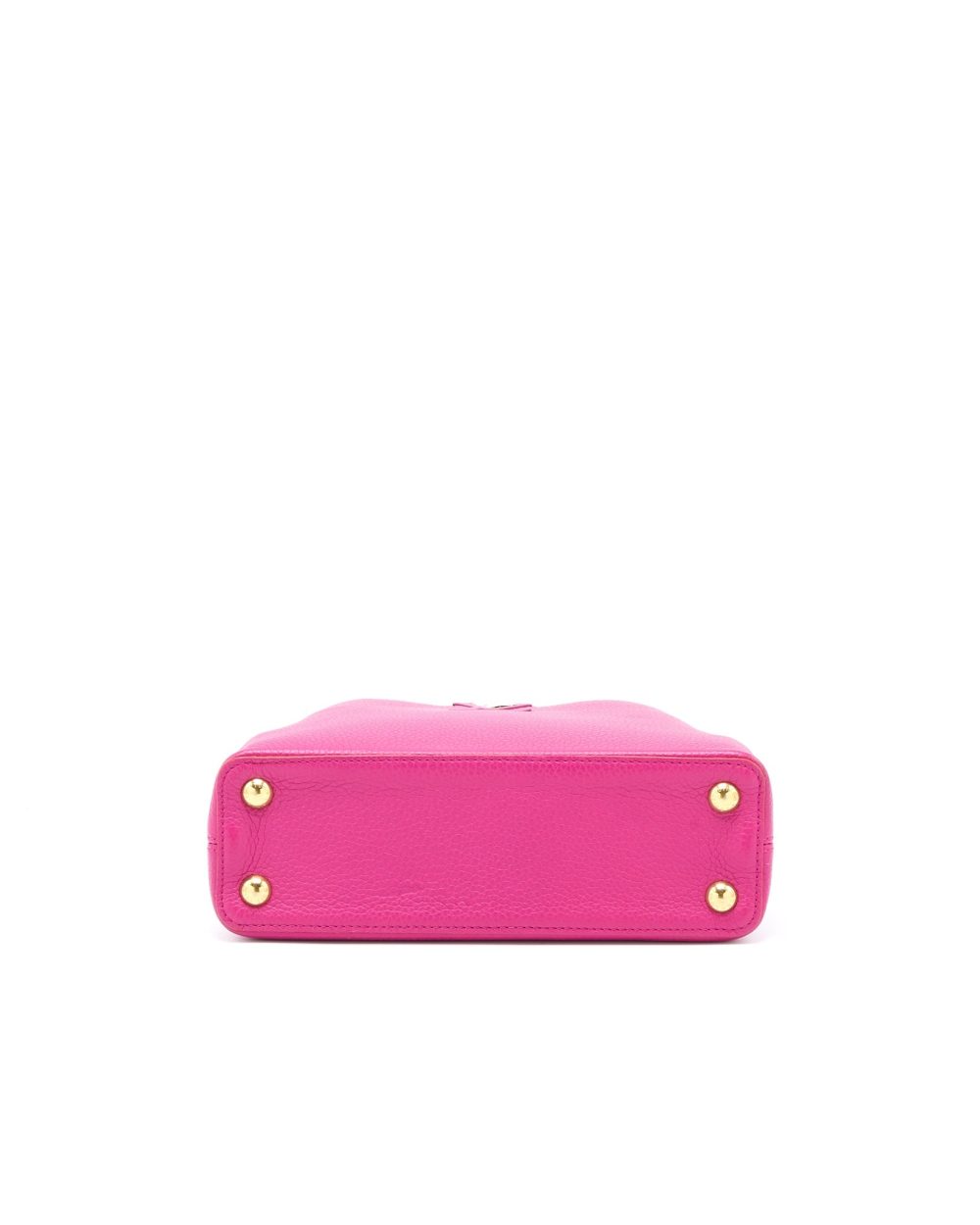 AAA Replica Louis Vuitton LV CAPUCINES BB CALFSKIN PINK/BRIGHT ORANGE GHW