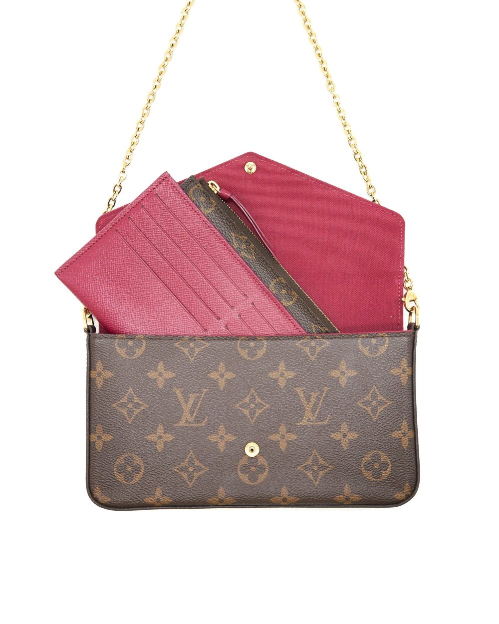 AAA Replica Louis Vuitton LV FELICIE POCHETTE MONOGRAM CANVAS