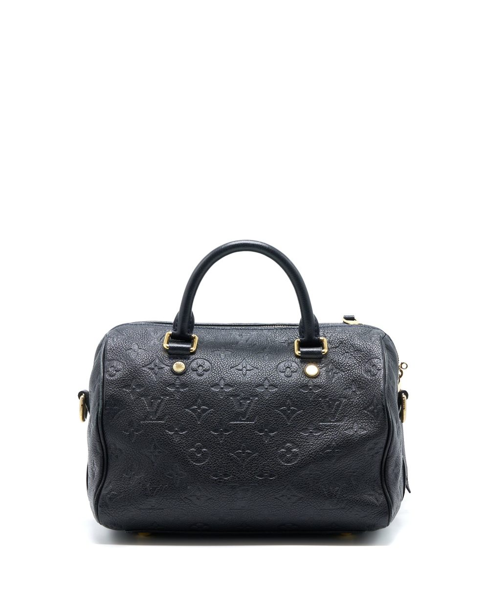 AAA Replica Louis Vuitton LV SPEEDY 25 MONOGRAM EMPREINTE BLACK GHW