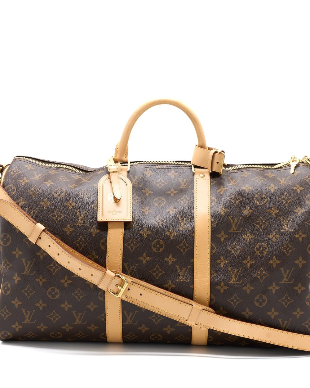 AAA Replica Louis Vuitton LV KEEPALL BANDOULIRE 50 MONOGRAM CANVAS GHW