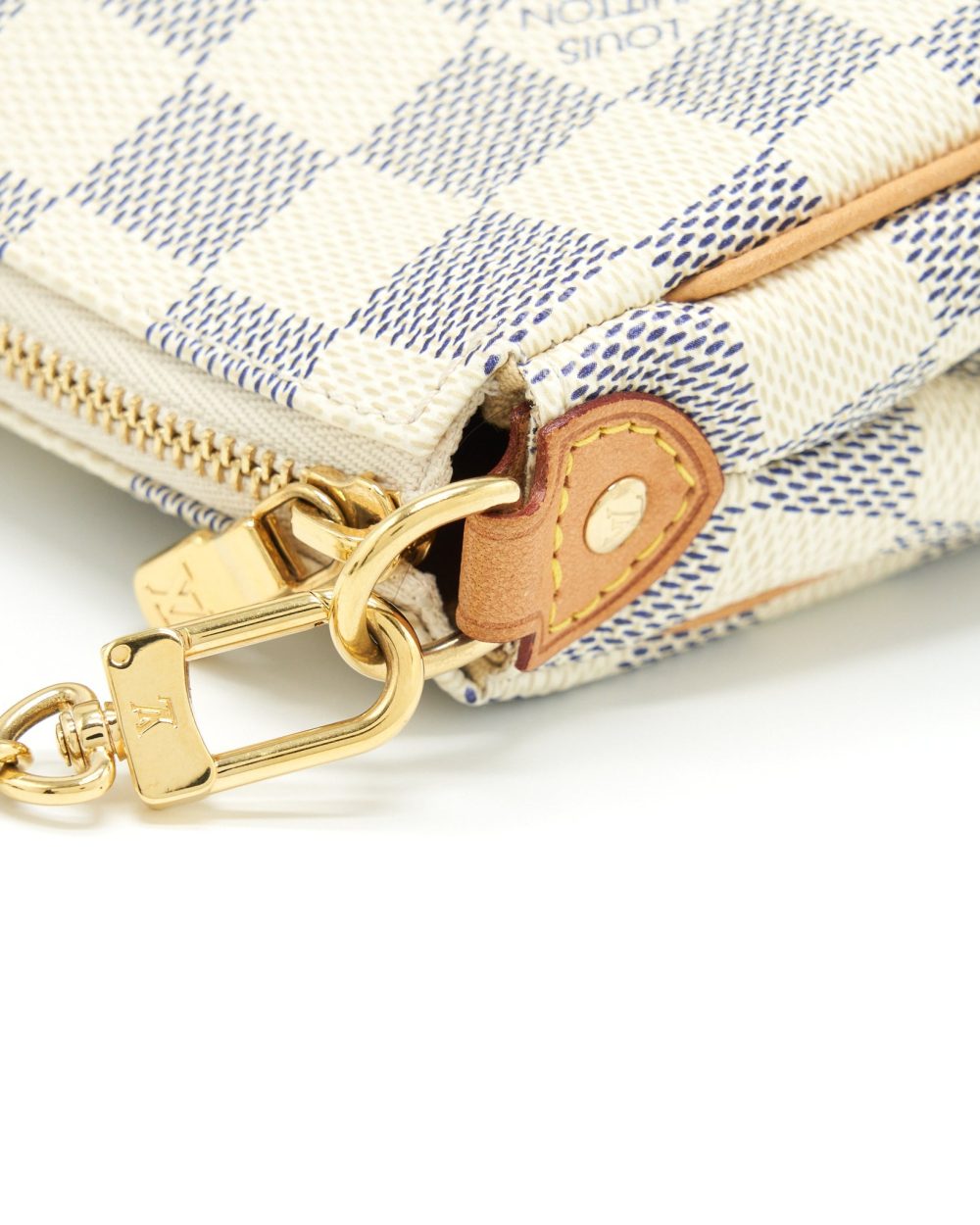AAA Replica Louis Vuitton LV EVA CROSSBODY BAG DAMIER AZUR GHW
