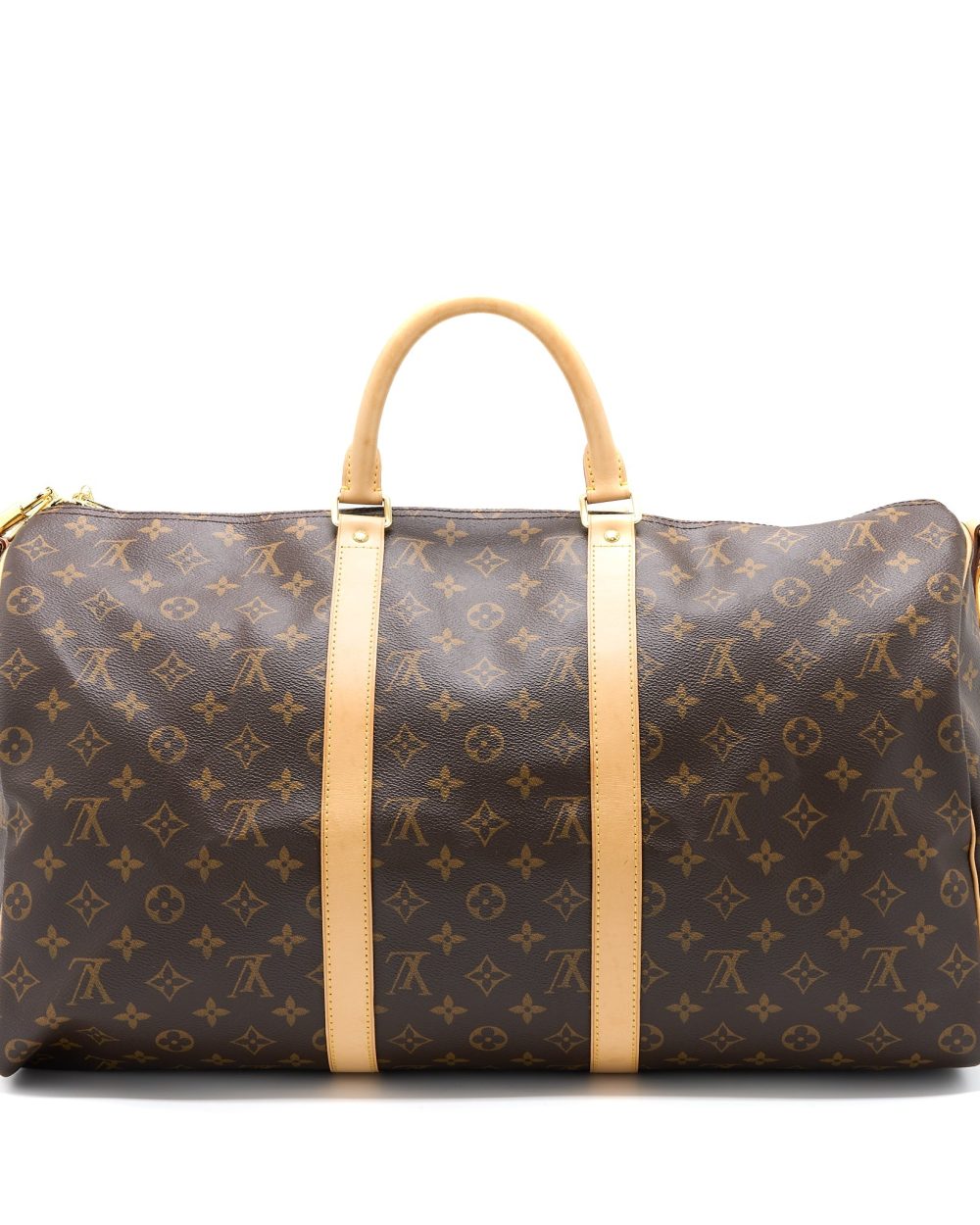 AAA Replica Louis Vuitton LV KEEPALL BANDOULIRE 50 MONOGRAM CANVAS GHW