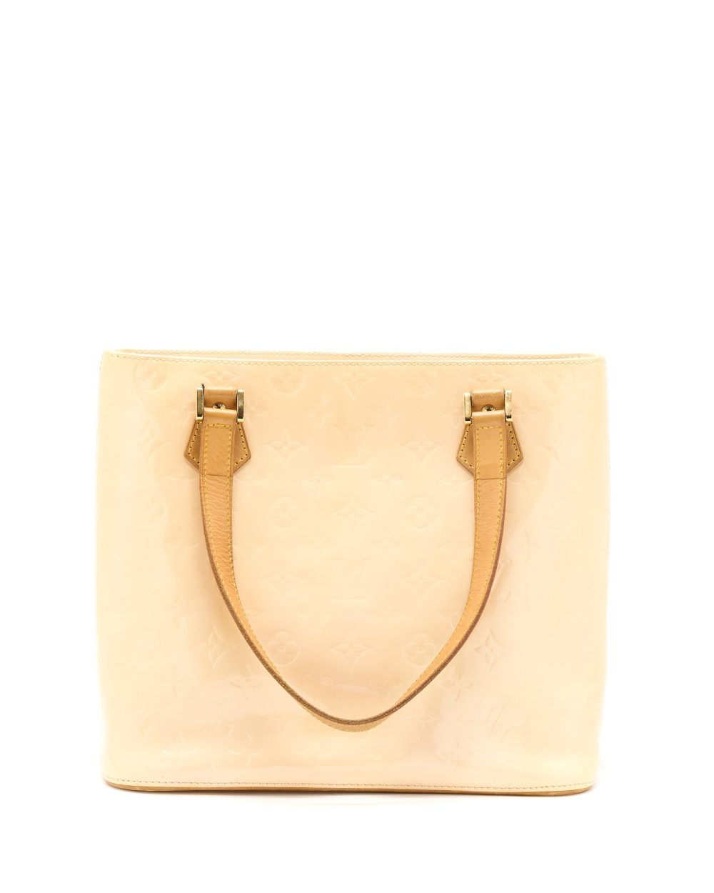 AAA Replica Louis Vuitton LV VINTAGE HUSTON TOTE VERNIS BEIGE GHW
